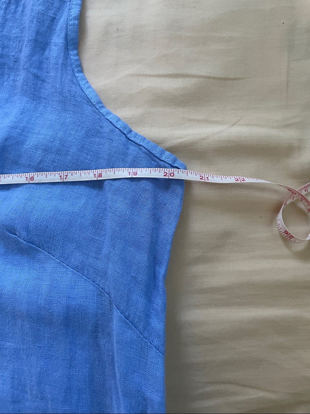 Francesca Bettini Sleeveless V-Neck Slip Dress in Light Blue Size-Large NWT - Picture 11 of 15